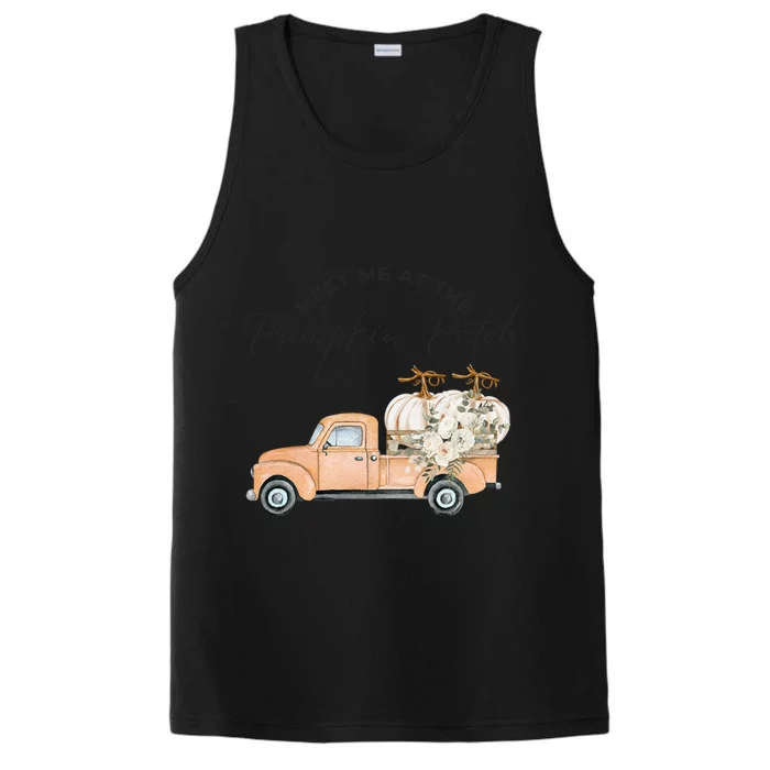 Meet Me At The Pumpkin Patch Truck Of Pumpkins Gift Performance Tank