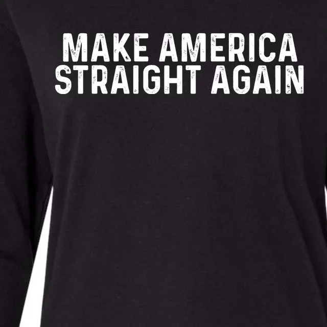 MASA Make America Straight Again Womens Cotton Relaxed Long Sleeve T-Shirt