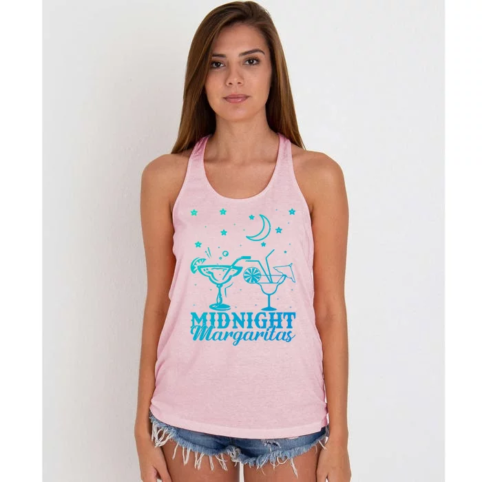 Midnight Margaritas Alcoholic Beverage Alcohol Gift Women's Knotted Racerback Tank