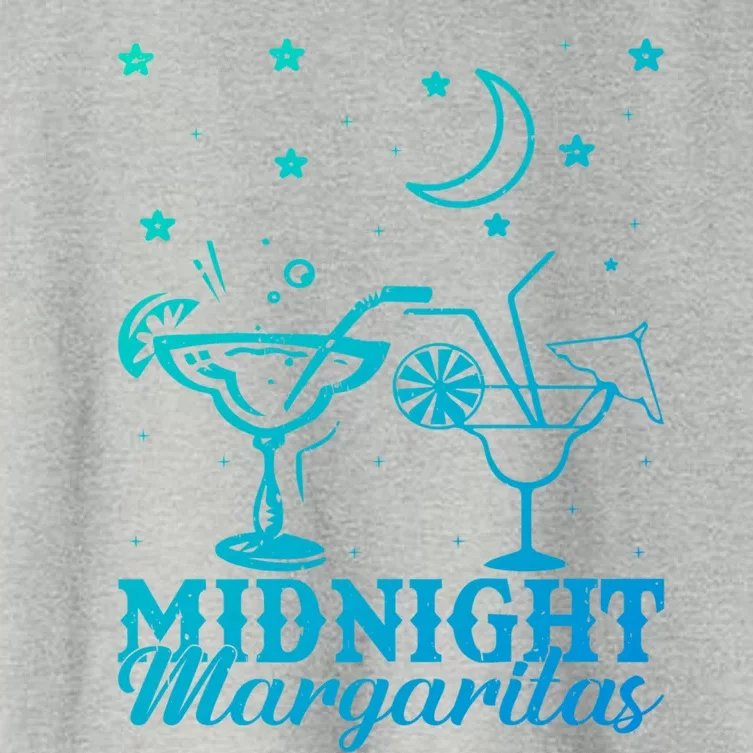 Midnight Margaritas Alcoholic Beverage Alcohol Gift Women's Crop Top Tee