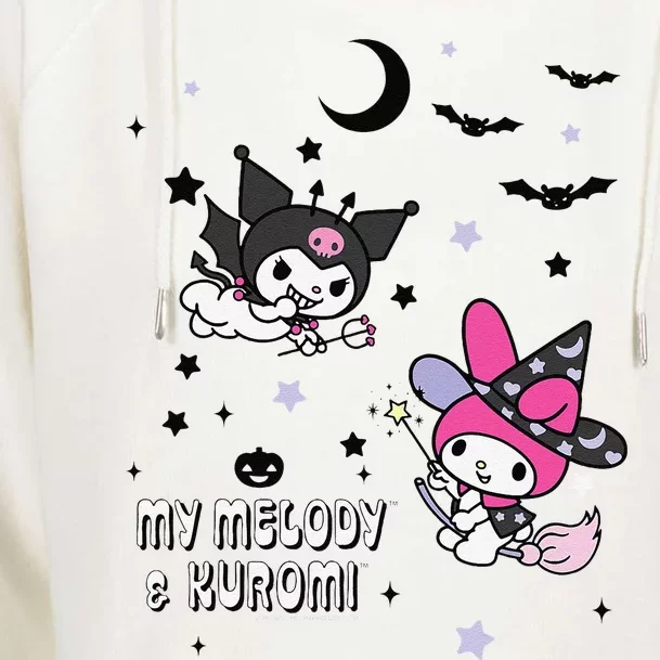 My Melody And Kuromi Halloween Womens Funnel Neck Pullover Hood