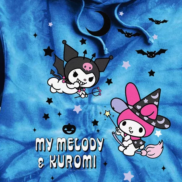 My Melody And Kuromi Halloween Tie Dye Hoodie