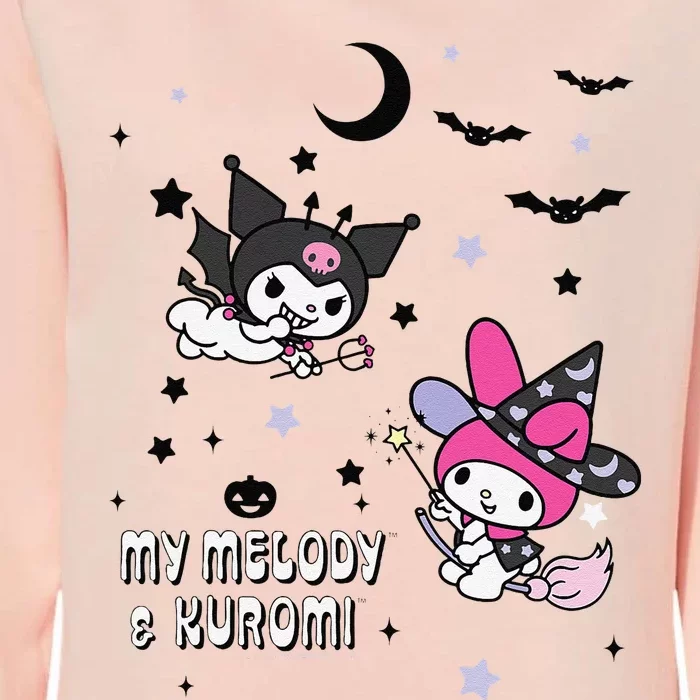 My Melody And Kuromi Halloween Womens California Wash Sweatshirt