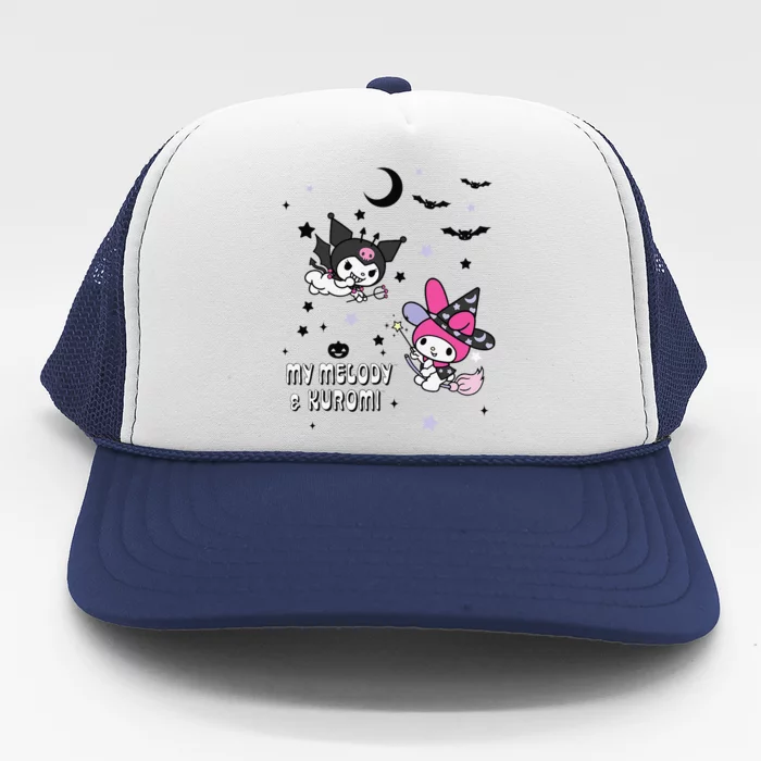 My Melody And Kuromi Halloween Trucker Hat