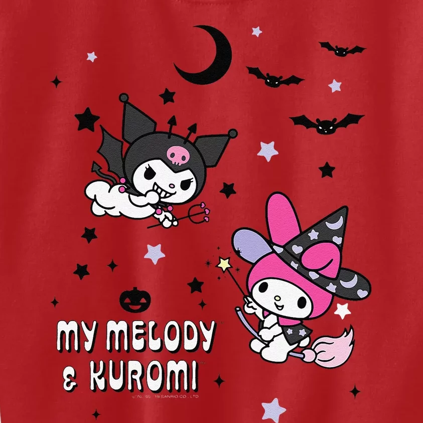 My Melody And Kuromi Halloween Kids Sweatshirt