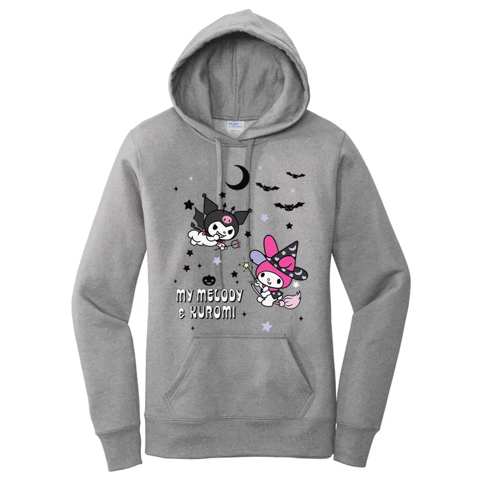 My Melody And Kuromi Halloween Women's Pullover Hoodie