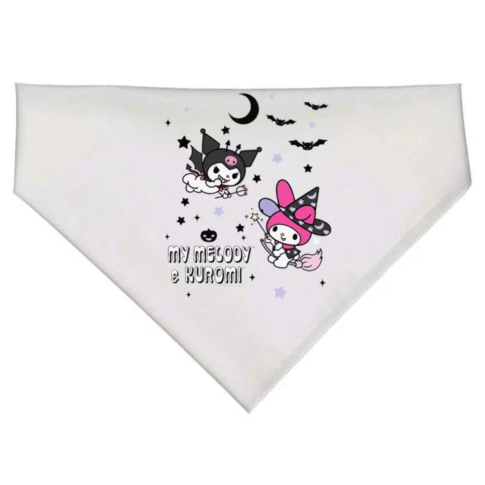 My Melody And Kuromi Halloween USA-Made Doggie Bandana