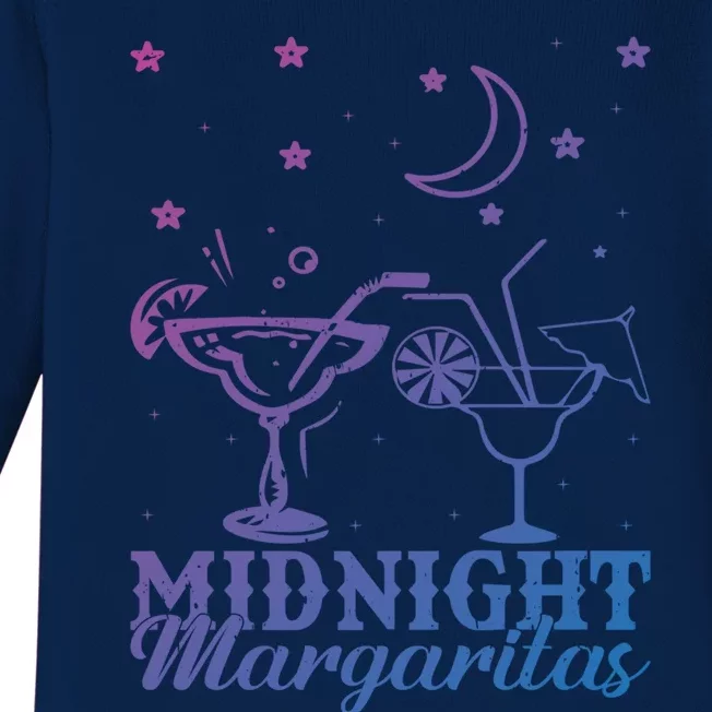 Midnight Margaritas Alcoholic Beverage Alcohol Gift Baby Long Sleeve Bodysuit