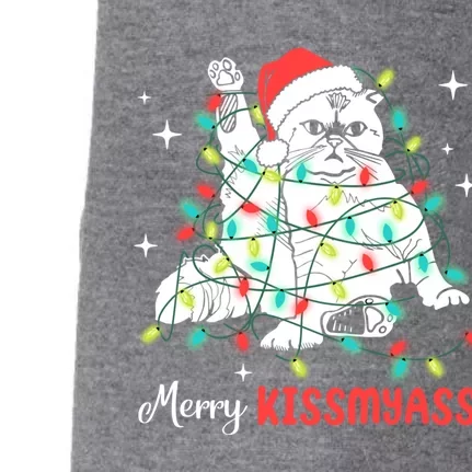 Merry My Ass Christmas Lights Xmas Cat Family Matching Meaningful Gift Doggie 3-End Fleece Hoodie