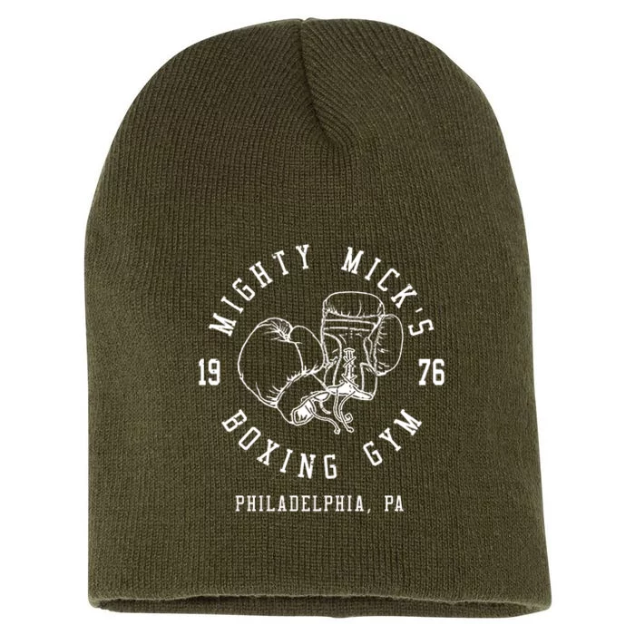 Mighty MickS Boxing Gym 1976 | Philadelphia Boxer Vintage Short Acrylic Beanie