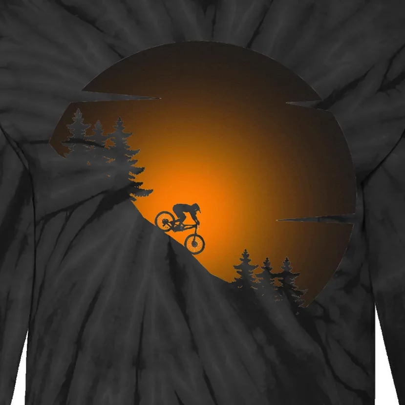 Mtb Mountain Bike Tie-Dye Long Sleeve Shirt