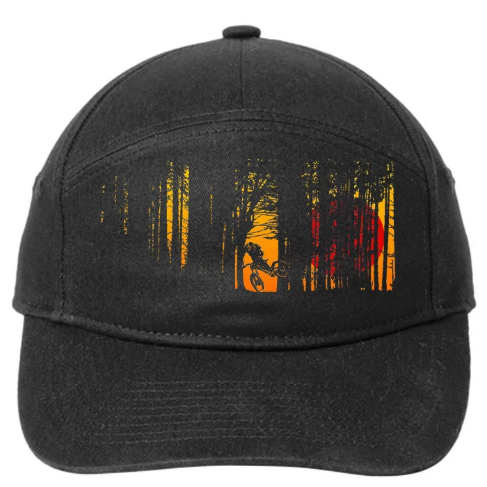 Mtb Mountain Bike 7-Panel Snapback Hat