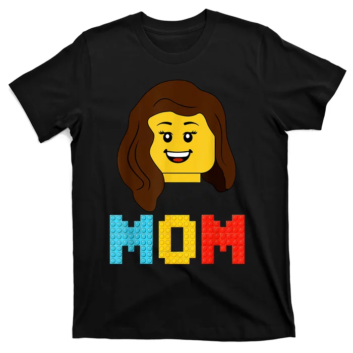 Mom Master Builder Building Bricks Blocks Matching Family T-Shirt