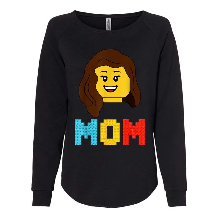 Mom Master Builder Building Bricks Blocks Matching Family Womens California Wash Sweatshirt