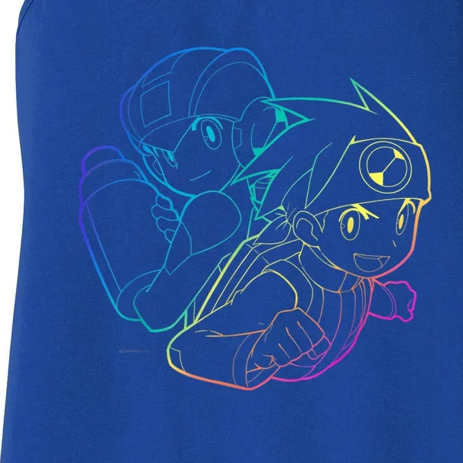 MEGA MAN BATTLE NETWORK GAMING DESIGN Women's Racerback Tank