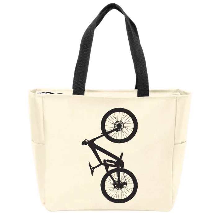 Mtb Mountain Bike Apparel Mtb Mountain Bike Zip Tote Bag