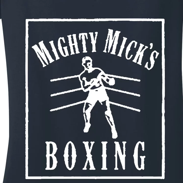 Mighty Micks Boxing Women's V-Neck T-Shirt