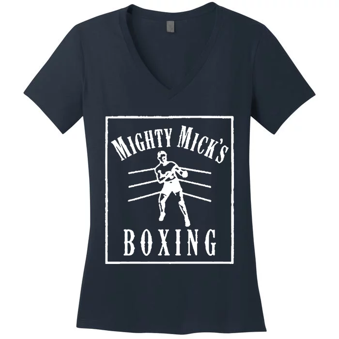 Mighty Micks Boxing Women's V-Neck T-Shirt