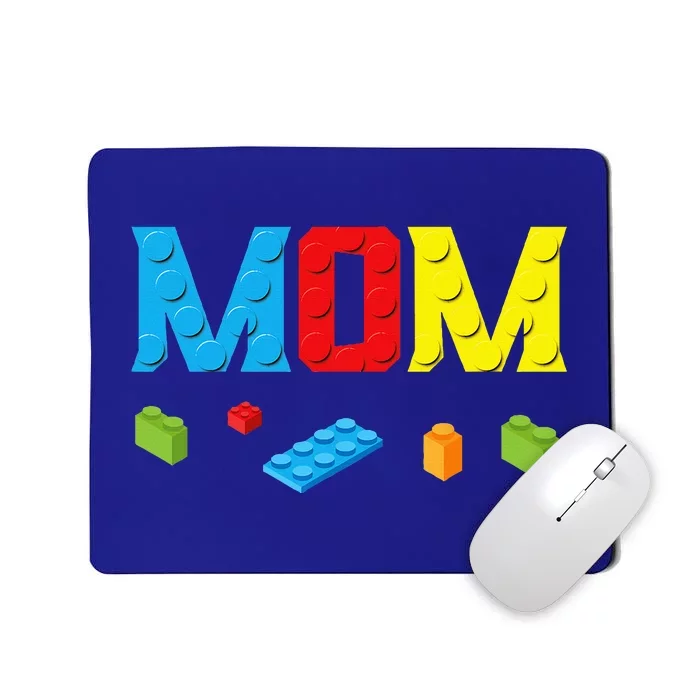 Mom Master Builder Building Bricks Blocks Family Set Parents Mousepad