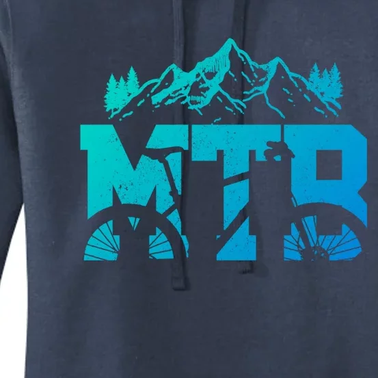 Mtb Mountain Bike Bicycle Mountain Biking Biker Gift Women's Pullover Hoodie