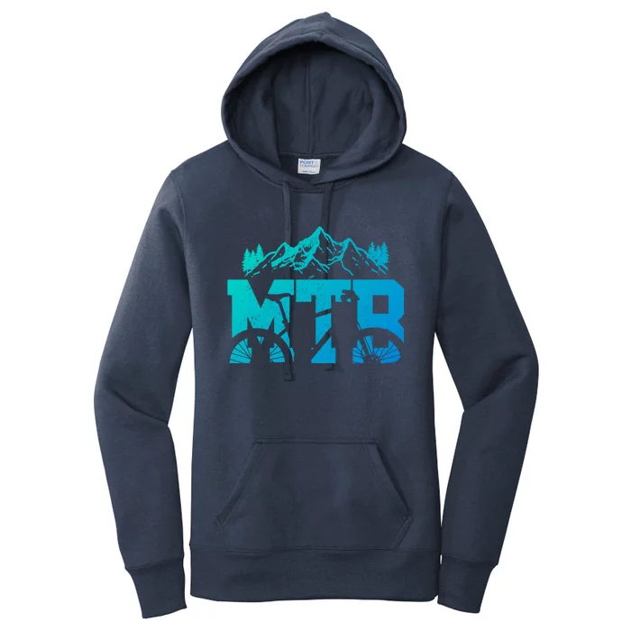 Mtb Mountain Bike Bicycle Mountain Biking Biker Gift Women's Pullover Hoodie