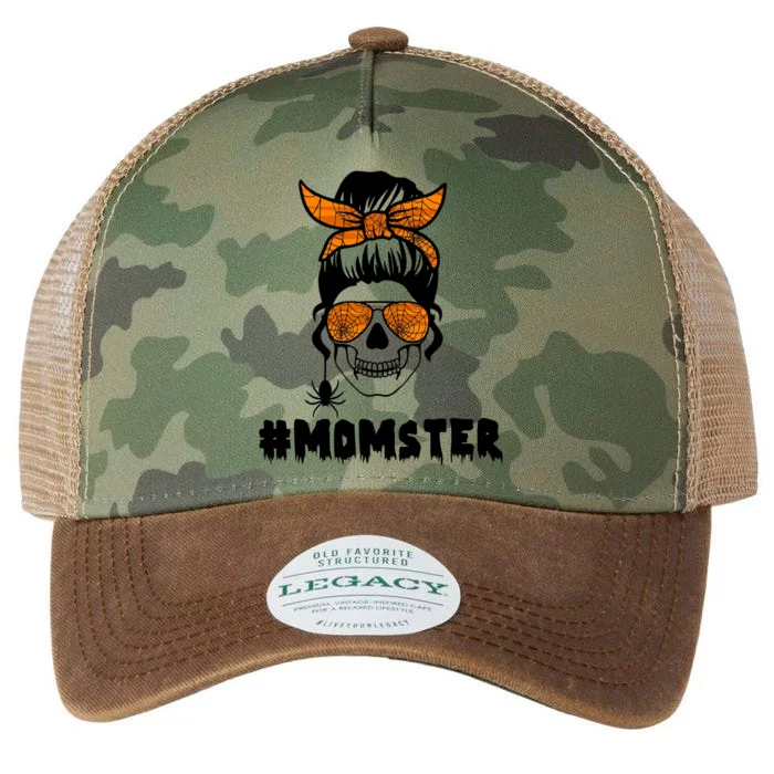 Momster Messy Bun Cute Halloween Legacy Tie Dye Trucker Hat