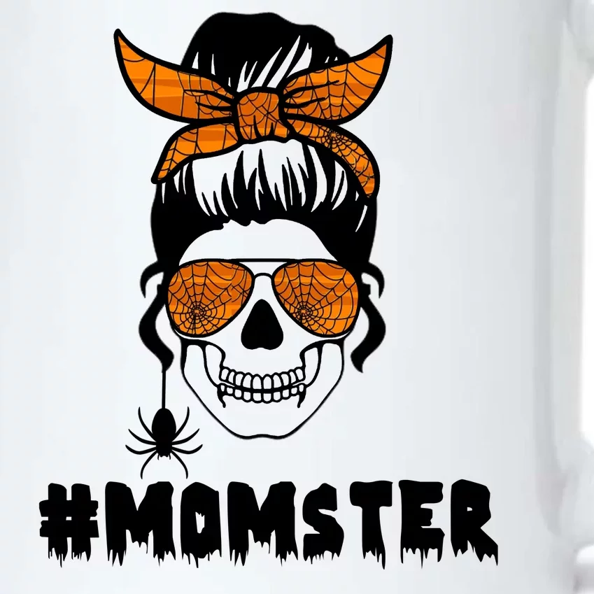 Momster Messy Bun Cute Halloween Black Color Changing Mug