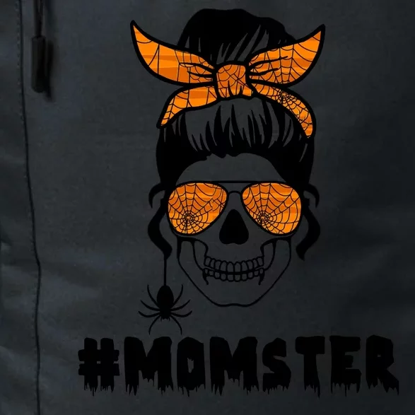 Momster Messy Bun Cute Halloween Daily Commute Backpack