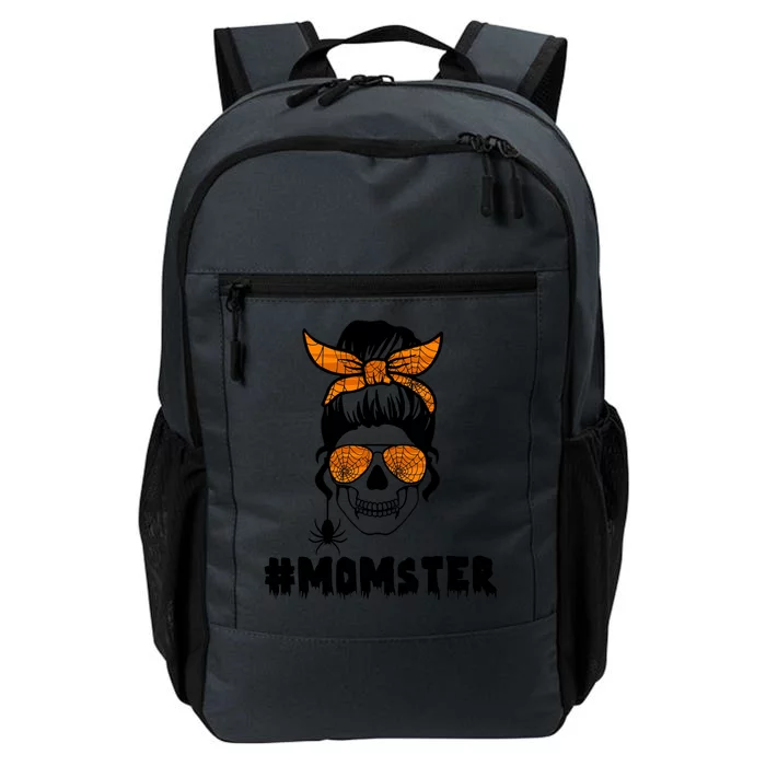 Momster Messy Bun Cute Halloween Daily Commute Backpack