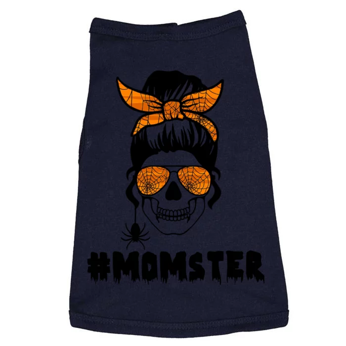 Momster Messy Bun Cute Halloween Doggie Tank