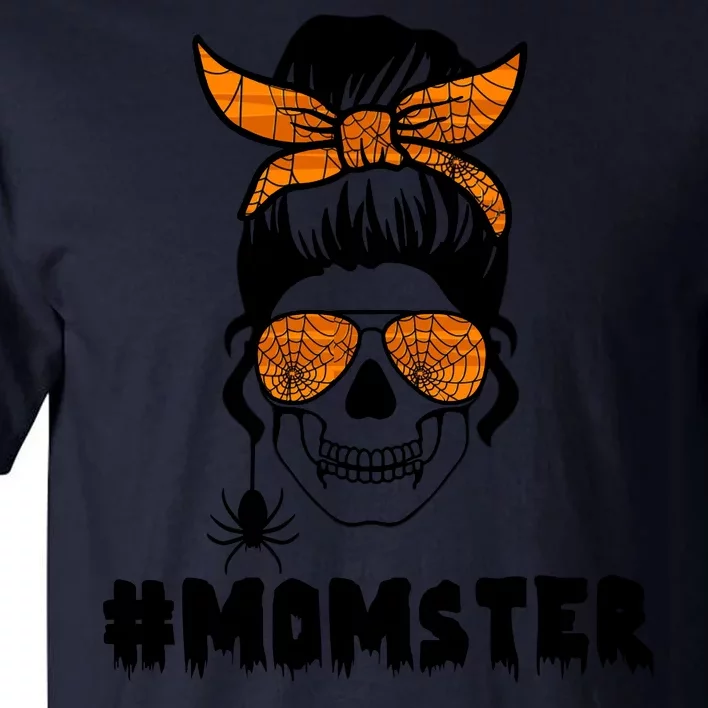 Momster Messy Bun Cute Halloween Tall T-Shirt