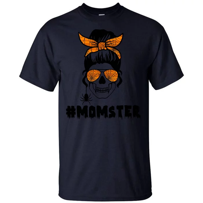 Momster Messy Bun Cute Halloween Tall T-Shirt