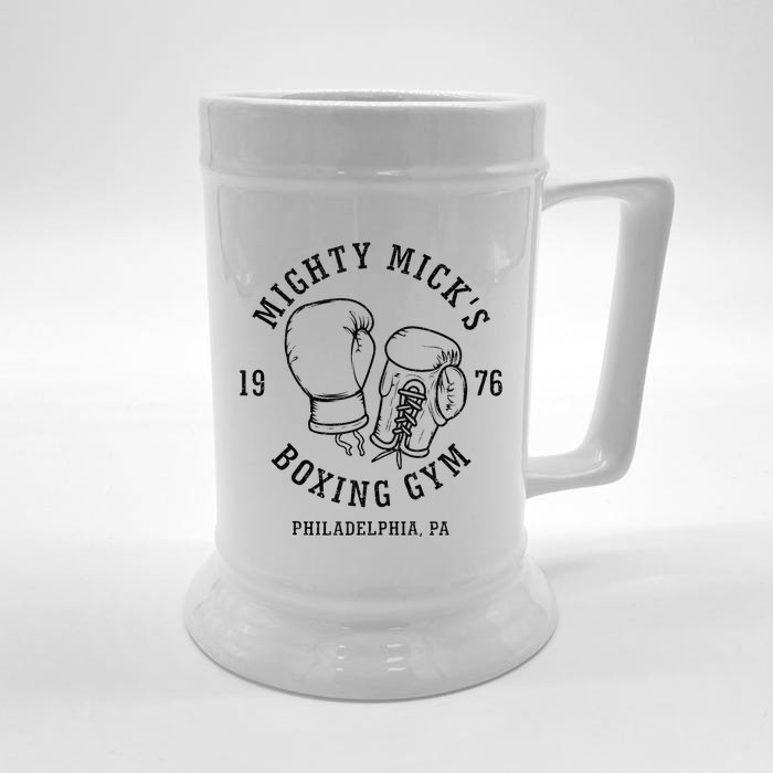 Mighty Micks Boxing Gym 1976 Front & Back Beer Stein