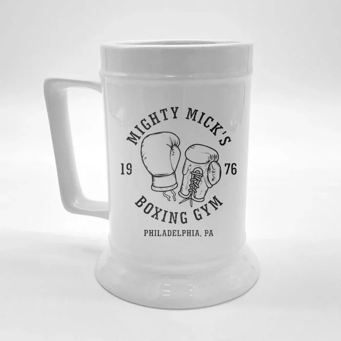 Mighty Micks Boxing Gym 1976 Front & Back Beer Stein