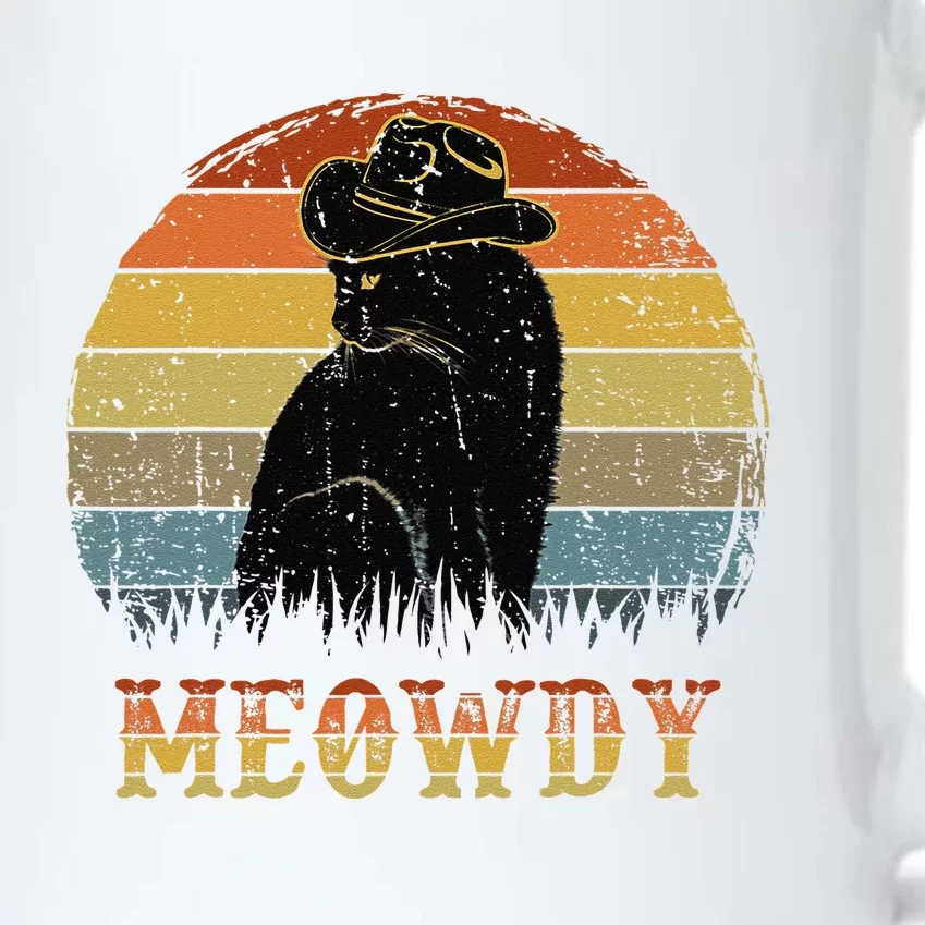 Meowdy Meow Black Cat Cat Meme Women Funny Black Color Changing Mug