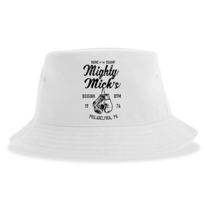 Mighty Micks Boxing Gym Vintage Sports Black Sustainable Bucket Hat