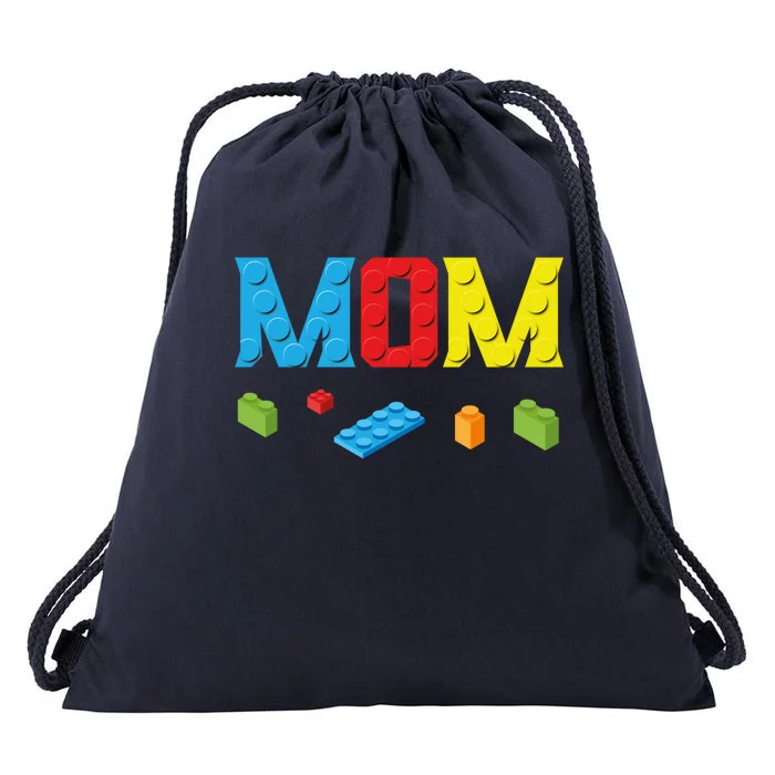 Mom Master Builder Building Bricks Blocks Family Set Parents Gift Drawstring Bag