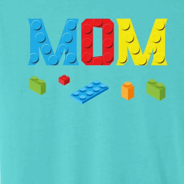 Mom Master Builder Building Bricks Blocks Family Set Parents Gift ChromaSoft Performance T-Shirt