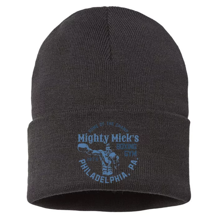 Mighty Mick's Boxing Gym Vintage Gloves Retro Sustainable Knit Beanie