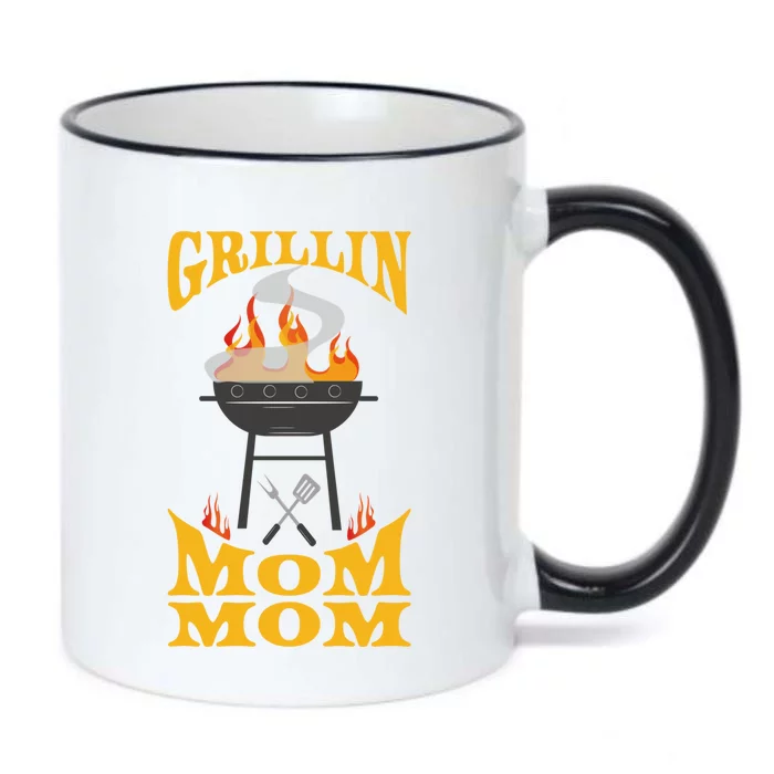 Mom Mom Bbq Grill Smoker And Barbecue Chef Gift Black Color Changing Mug