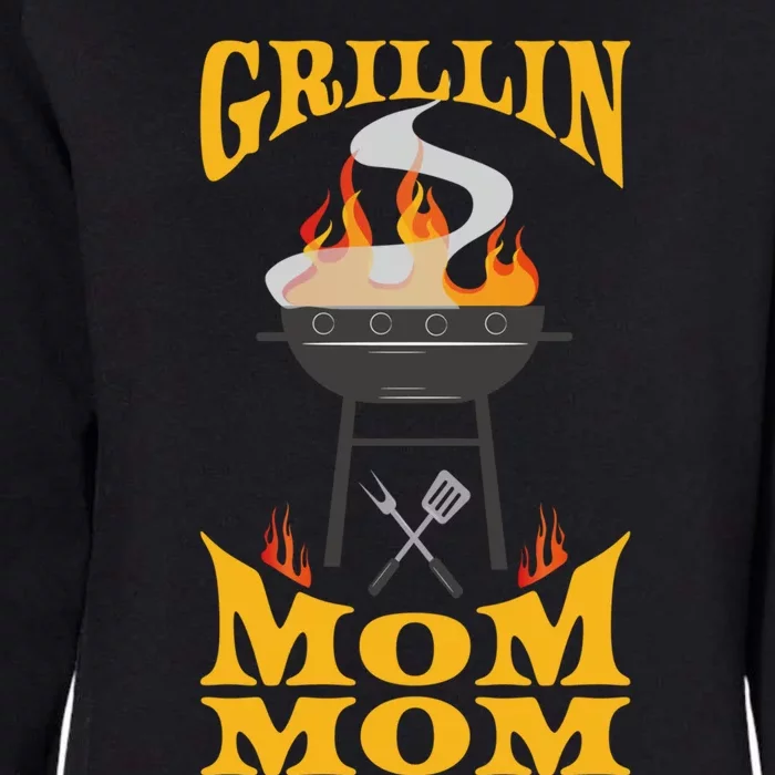 Mom Mom Bbq Grill Smoker And Barbecue Chef Gift Womens California Wash Sweatshirt