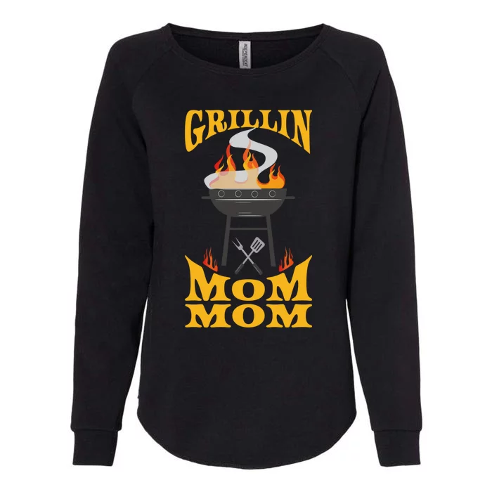 Mom Mom Bbq Grill Smoker And Barbecue Chef Gift Womens California Wash Sweatshirt