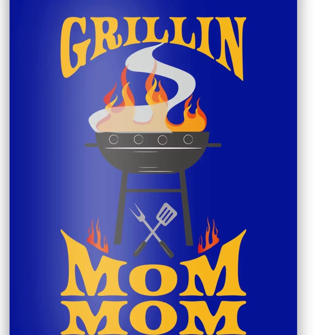 Mom Mom Bbq Grill Smoker And Barbecue Chef Gift Poster