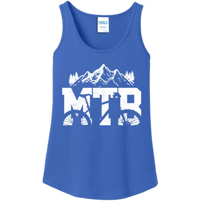 Mtb Mountain Bike Bicycle Mountain Biking Biker Gift Ladies Essential Tank