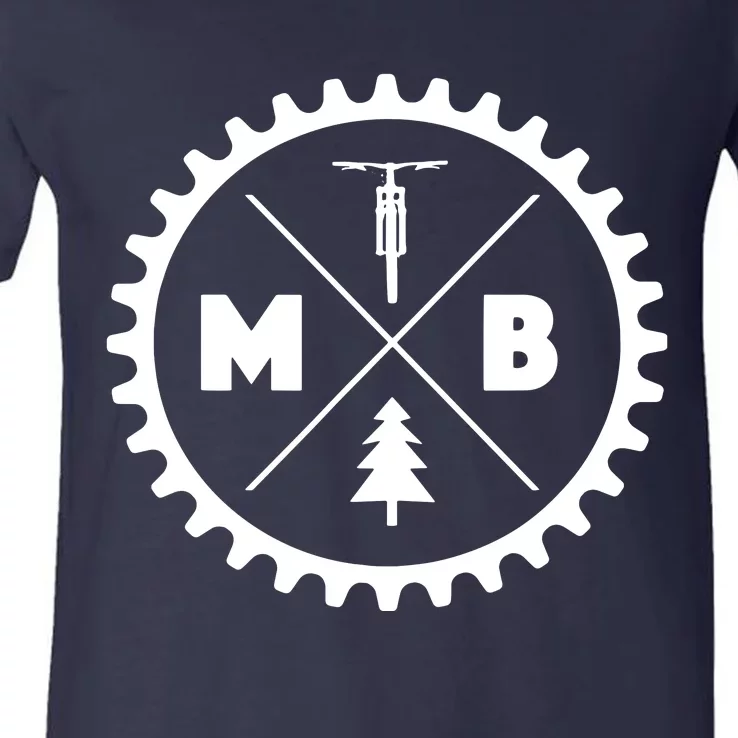 MTB Mountain Bike V-Neck T-Shirt