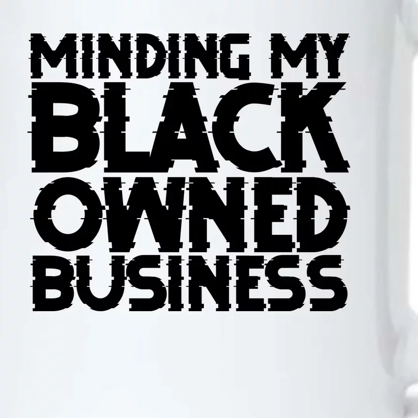 Minding My Black Owned Business Black Color Changing Mug