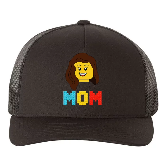 Mom Master Builder Building Bricks Blocks Matching Family Yupoong Adult 5-Panel Trucker Hat