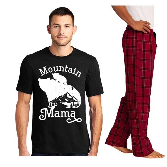 Mountain Mama Bear With Hiking Nature Mother's Day Meaningful Gift Pajama Set