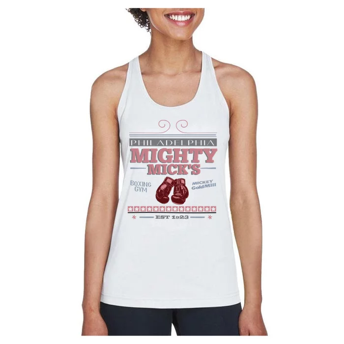 Mighty MickS Boxing Gym 1923 Women's Racerback Tank