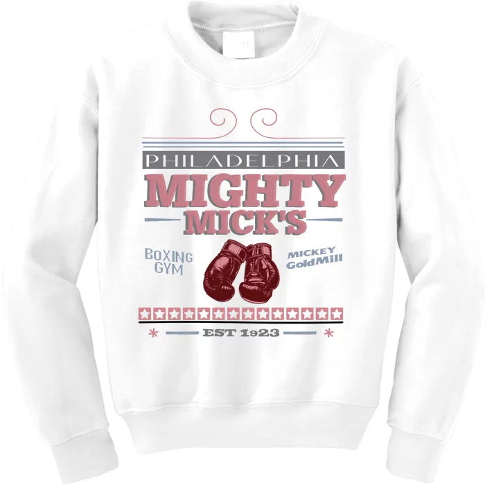 Mighty MickS Boxing Gym 1923 Kids Sweatshirt